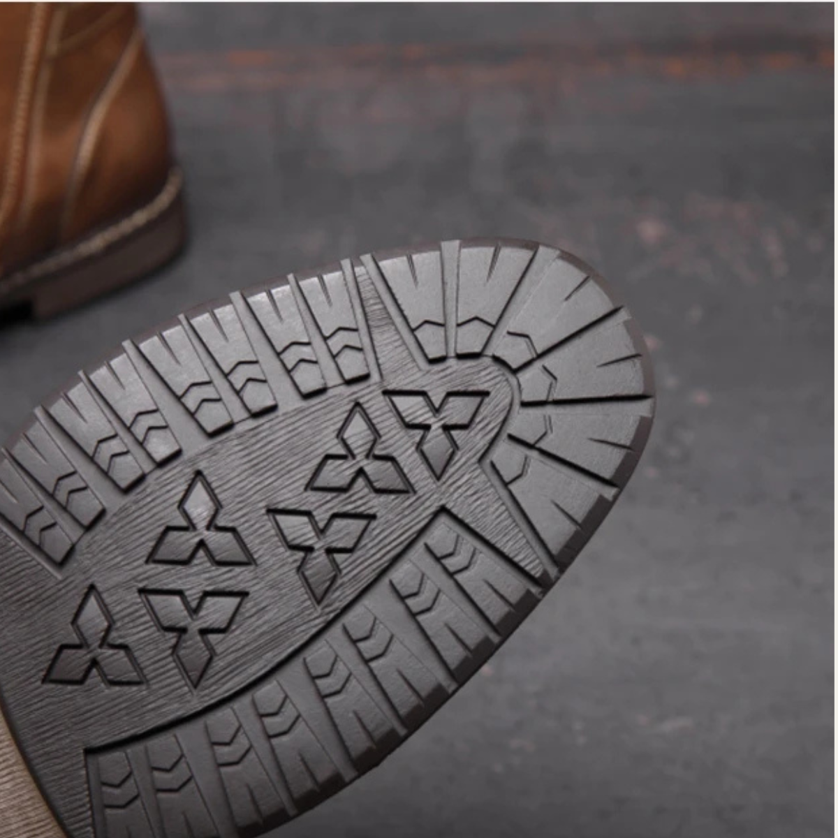 Axel | Men's Casual Vintage Leather Ankle Boots Brown