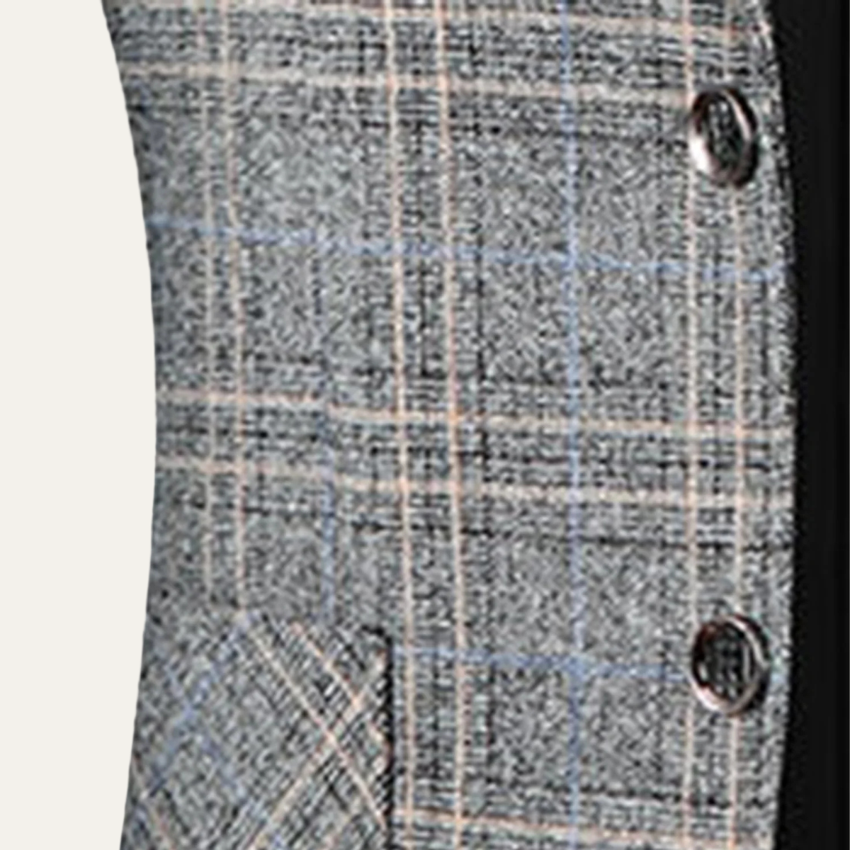 Axel | Men's Check Blazer Gray Lightweight Slim Fit