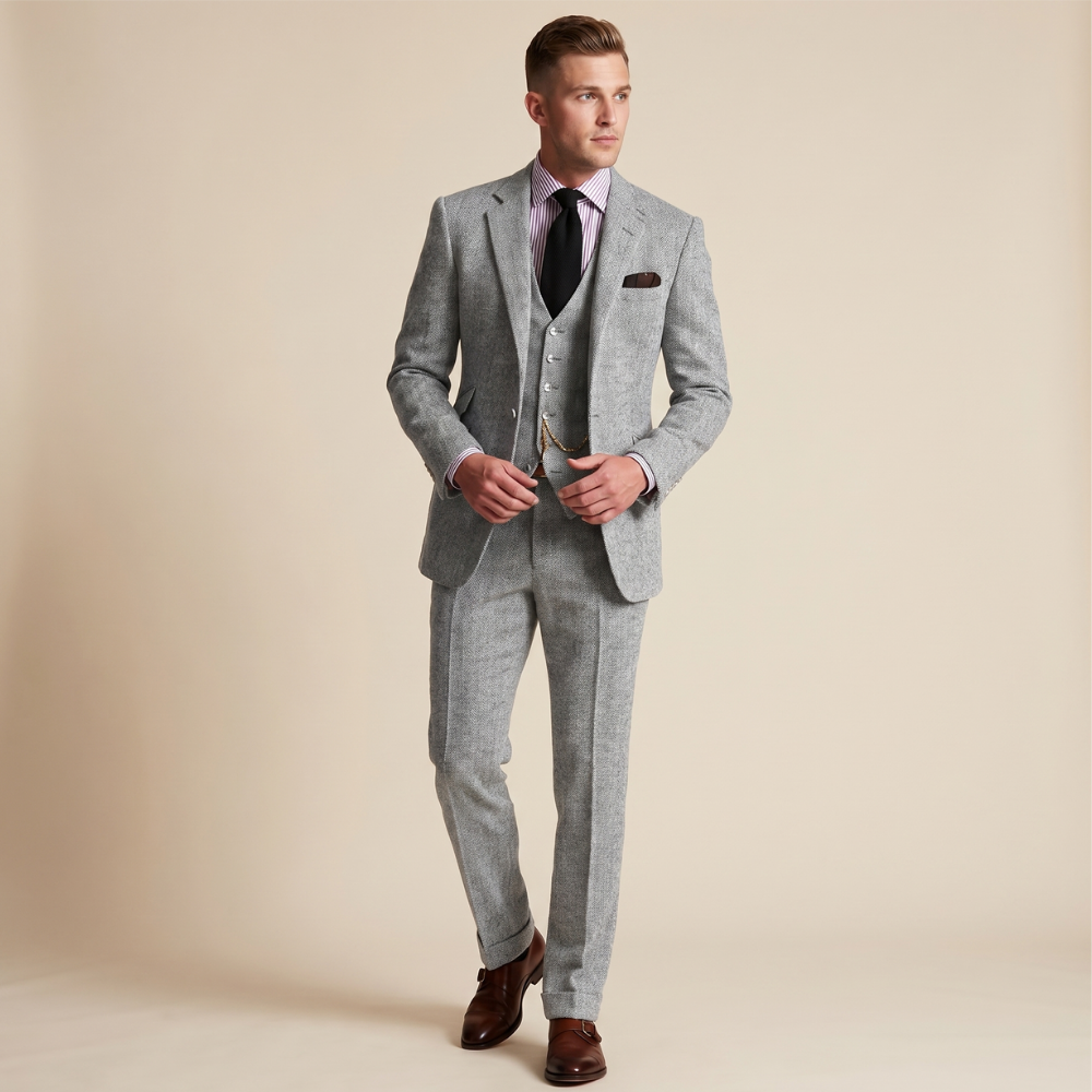 Wyatt | Men's Tweed Suit Three Piece
