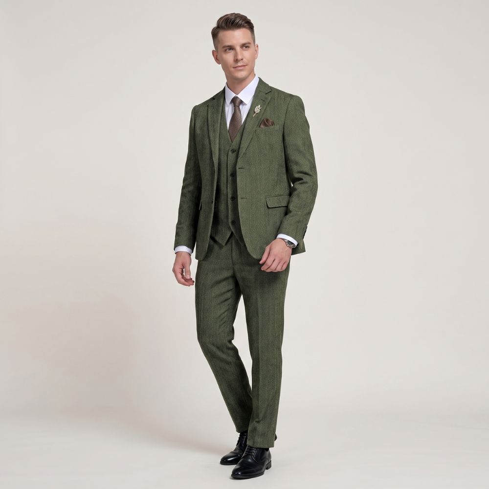 Jasper | Men's Three Piece Suit Tweed Slim Fit