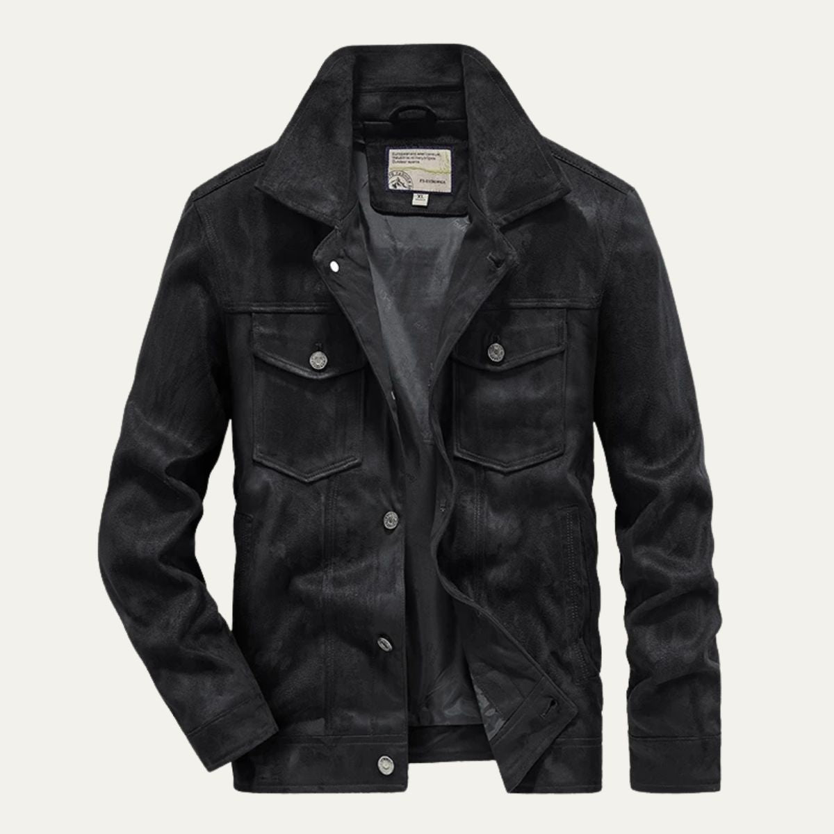 Wyatt | Men's Vintage Suede Cargo Jacket Brown