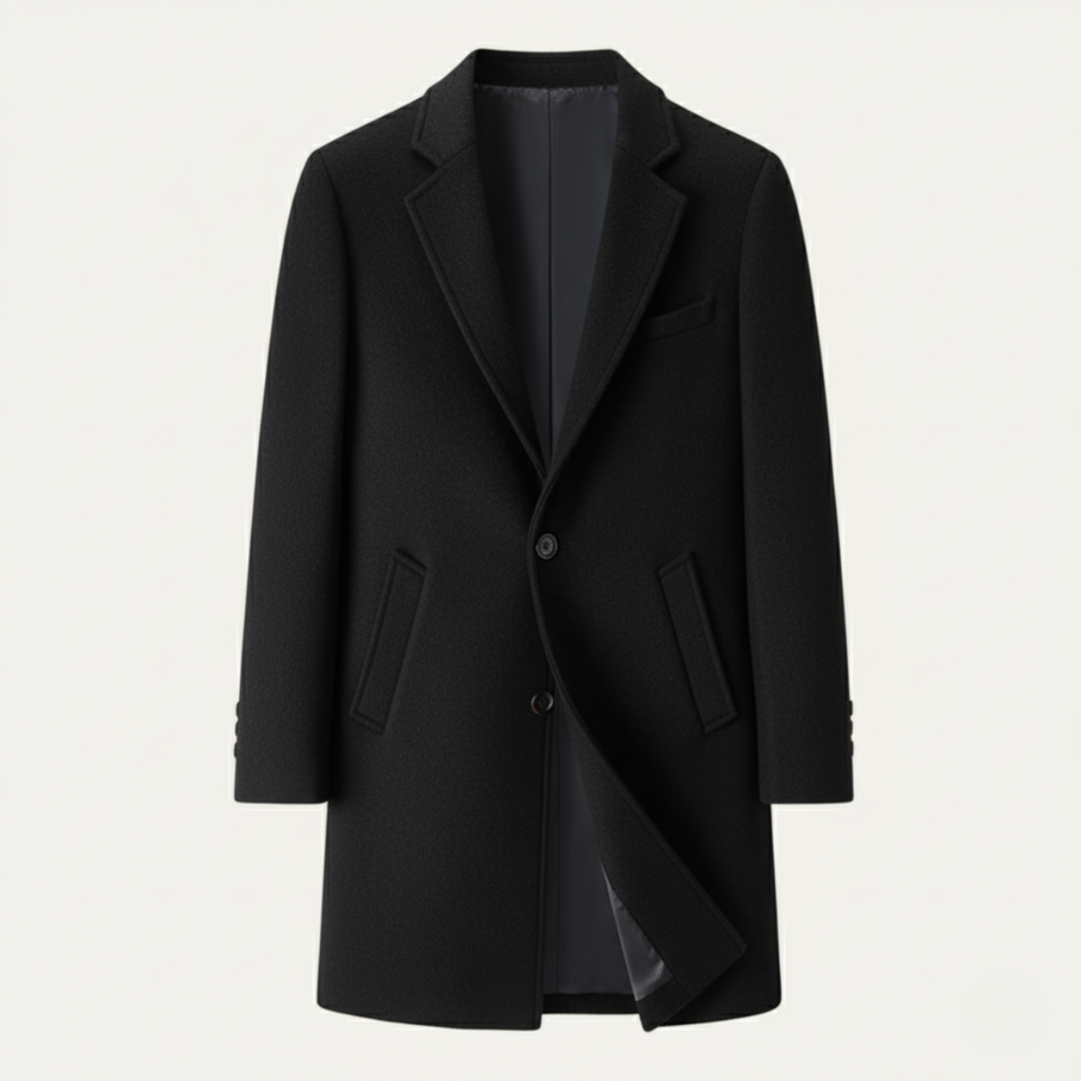 Voss | Men's Casual Wool Blazer Gray Long Tailored