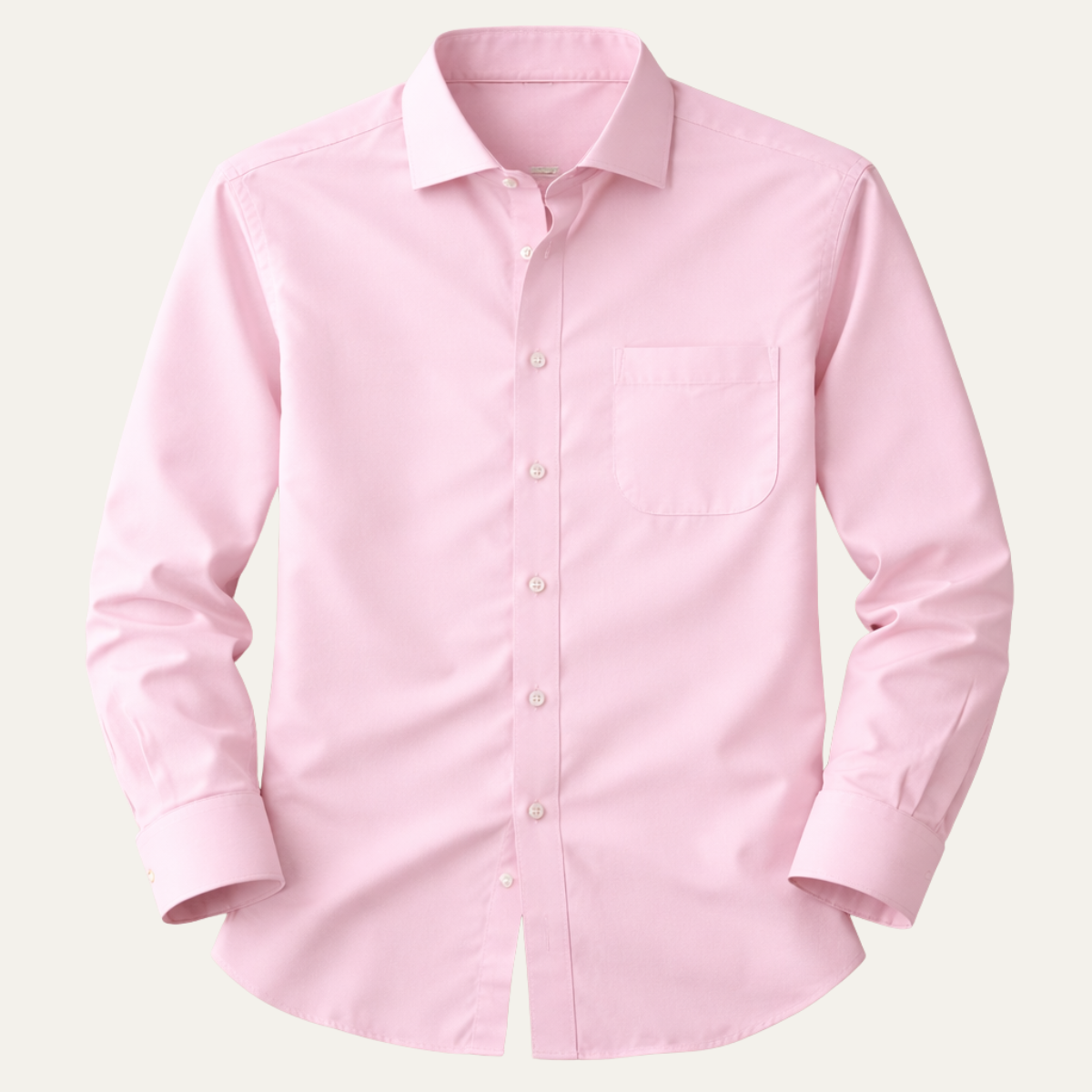 Luca | Men's Pink Dress Shirt Slim Fit Long Sleeve
