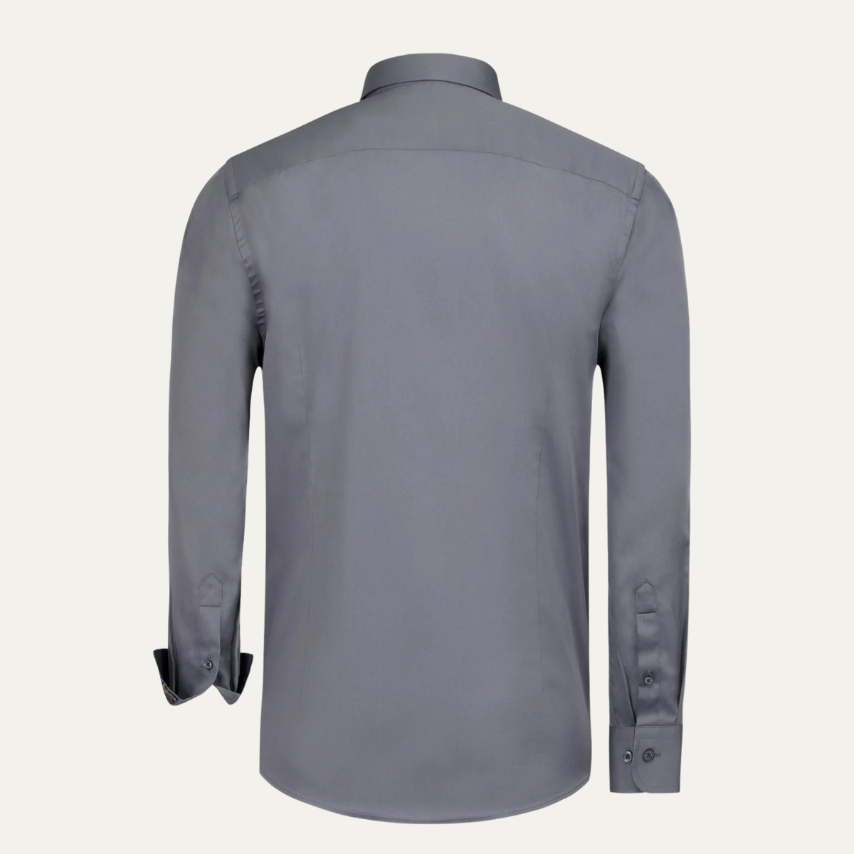 Callum | Men's Dress Shirt Gray Long Sleeve Button Up