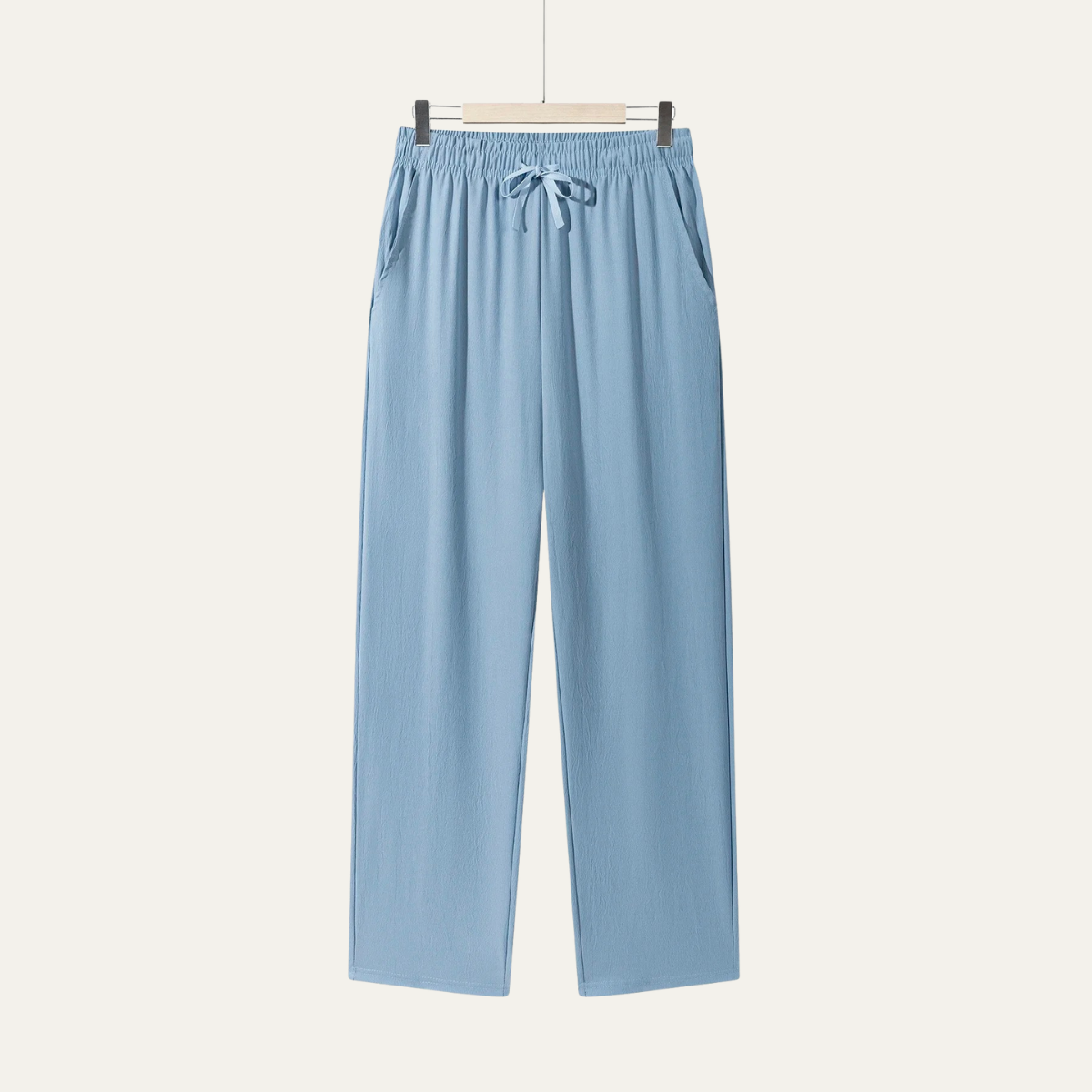 Callum | Men's Relaxed Linen Pants Gray Drawstring