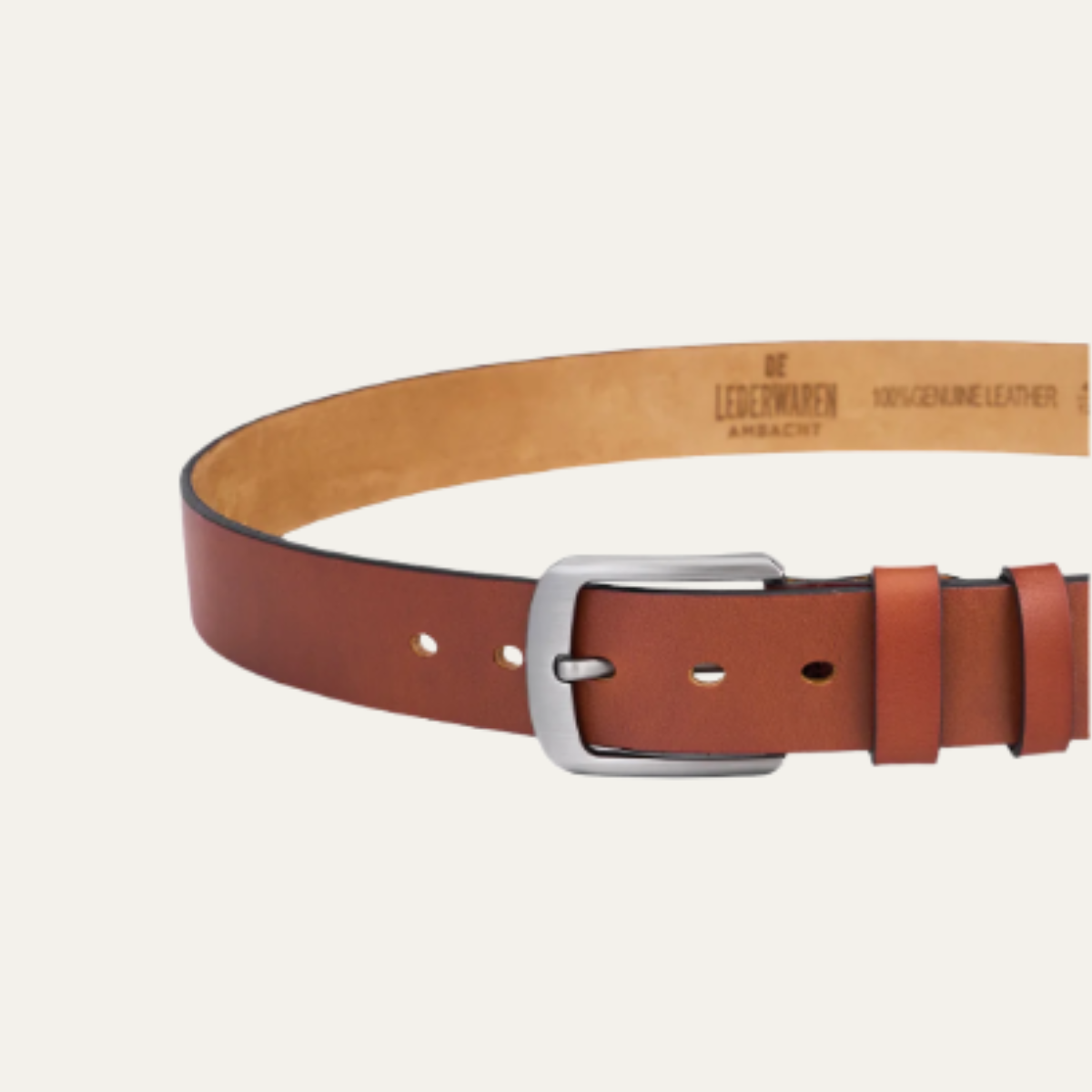 Axel | Men's Leather Belt Brown Classic Buckle