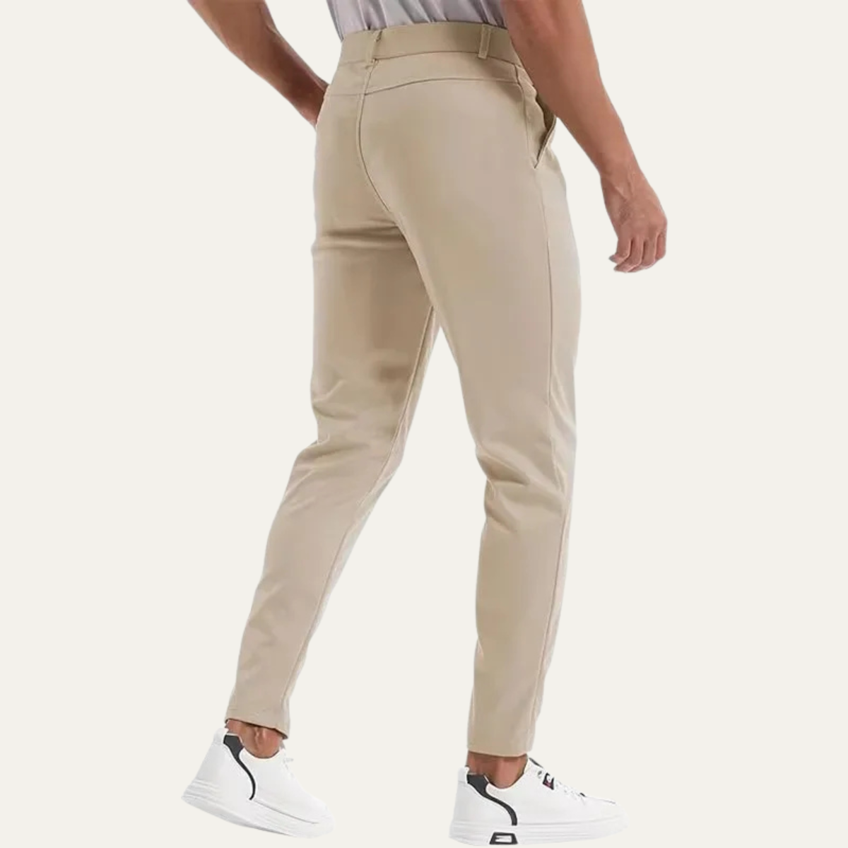 Beau | Men's Tailored Chinos Cream Slim Fit