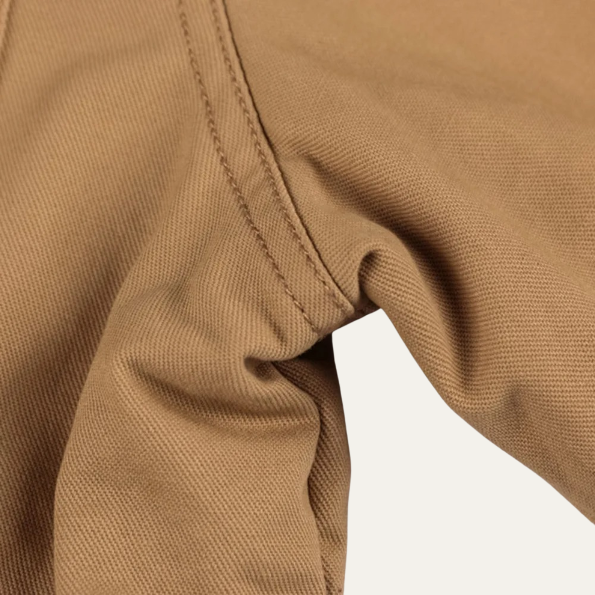 Callum | Men's Utility Jacket Beige Sherpa Lined