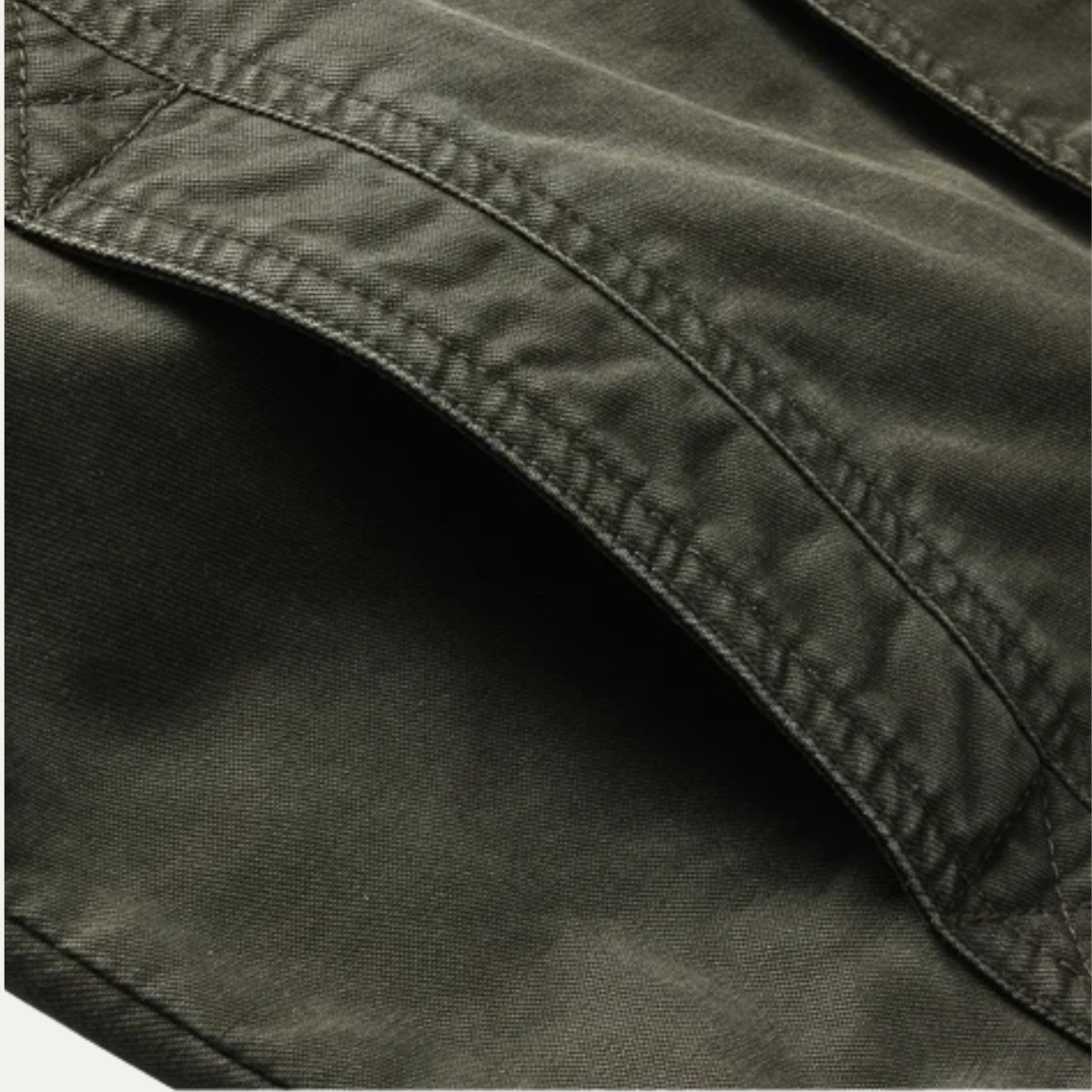 Flint | Men's Military Cargo Jacket Olive Green Stand Collar