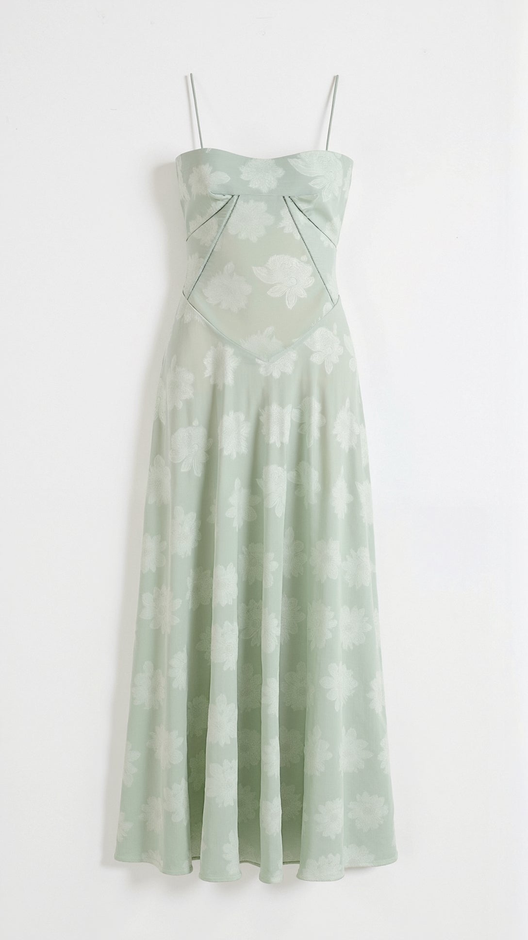 Stella | Women's White Maxi Dress Satin Slip Sweetheart Neckline