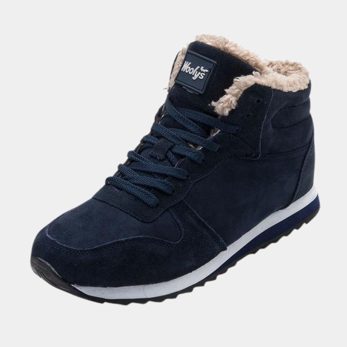 Axel | Men's Sherpa Lined High Top Winter Boot Navy
