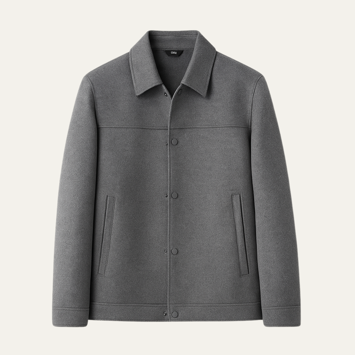 Nash | Men's Smart Casual Wool Overshirt Gray