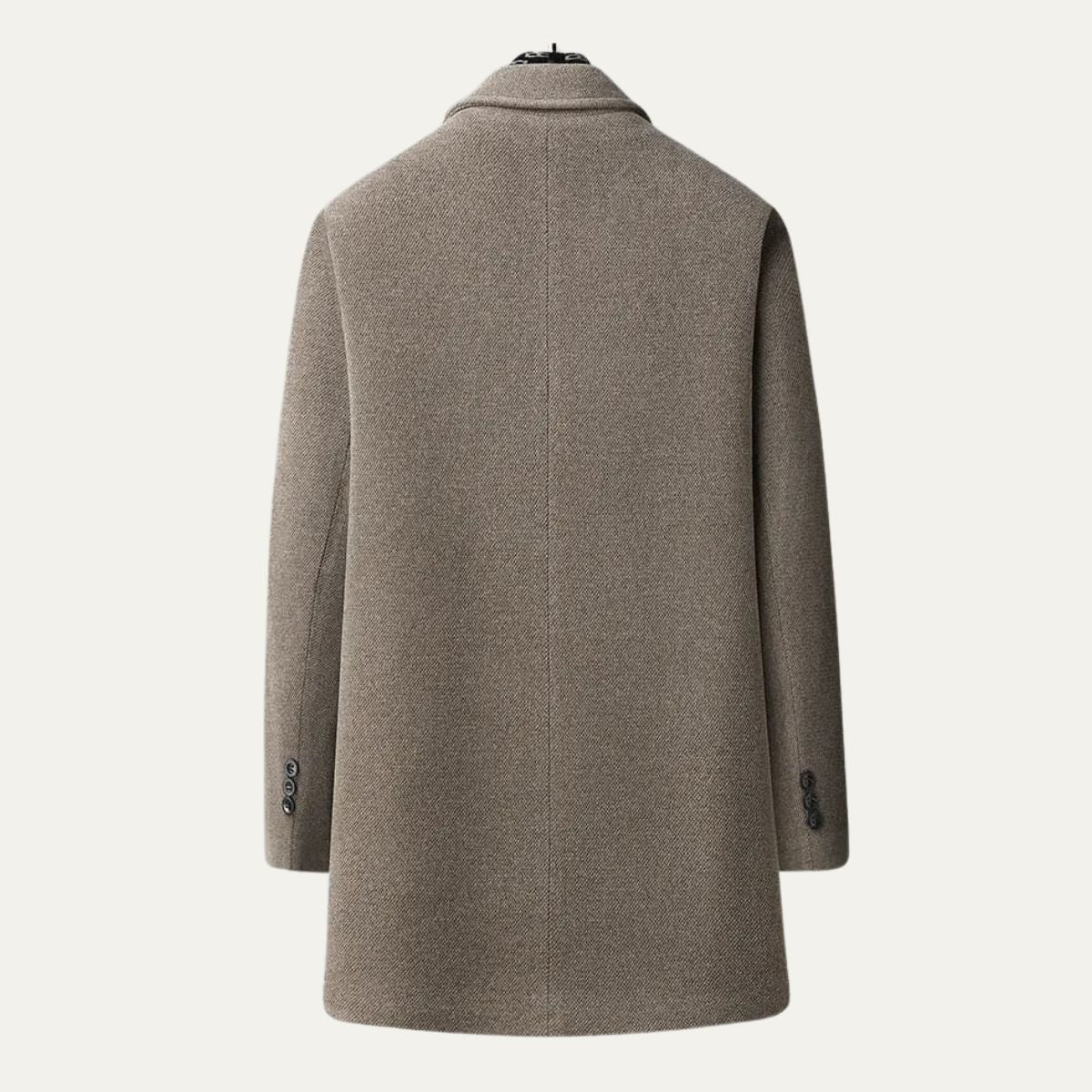 Axel | Men's Wool Blend Overcoat Gray Single Breasted