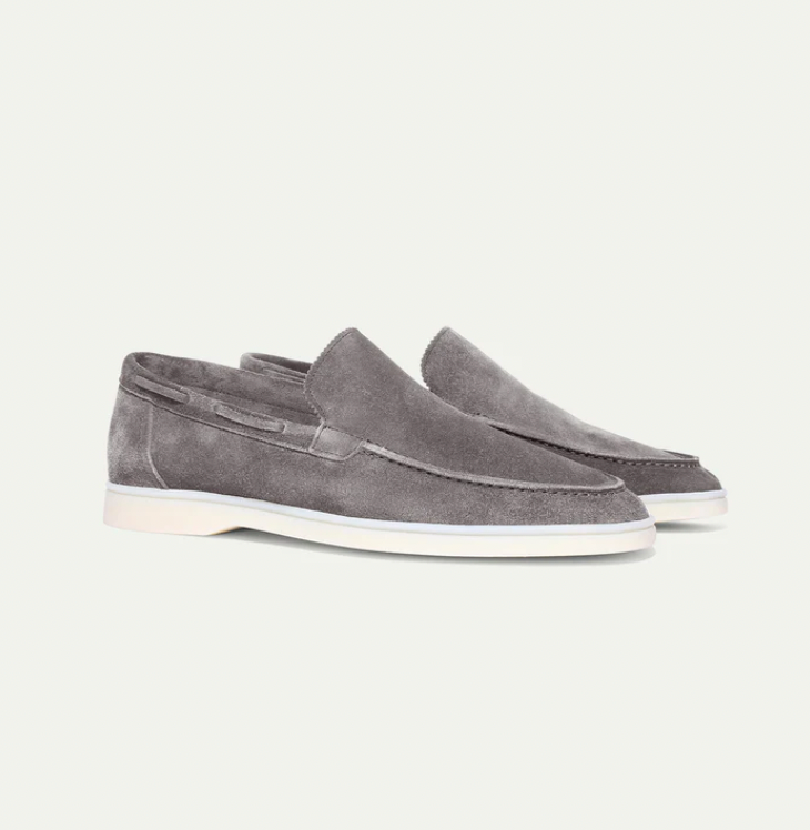 Axel | Men's Suede Loafer Slip On Beige