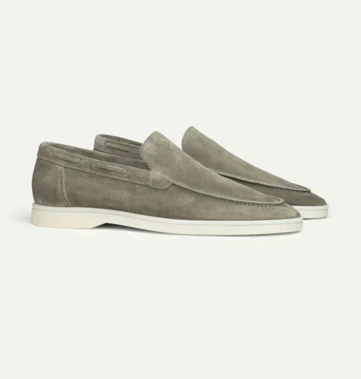 Axel | Men's Suede Loafer Slip On Beige