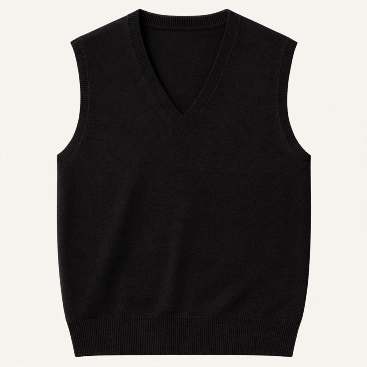 Callum | Men's V Neck Sweater Vest Burgundy Layering Knit