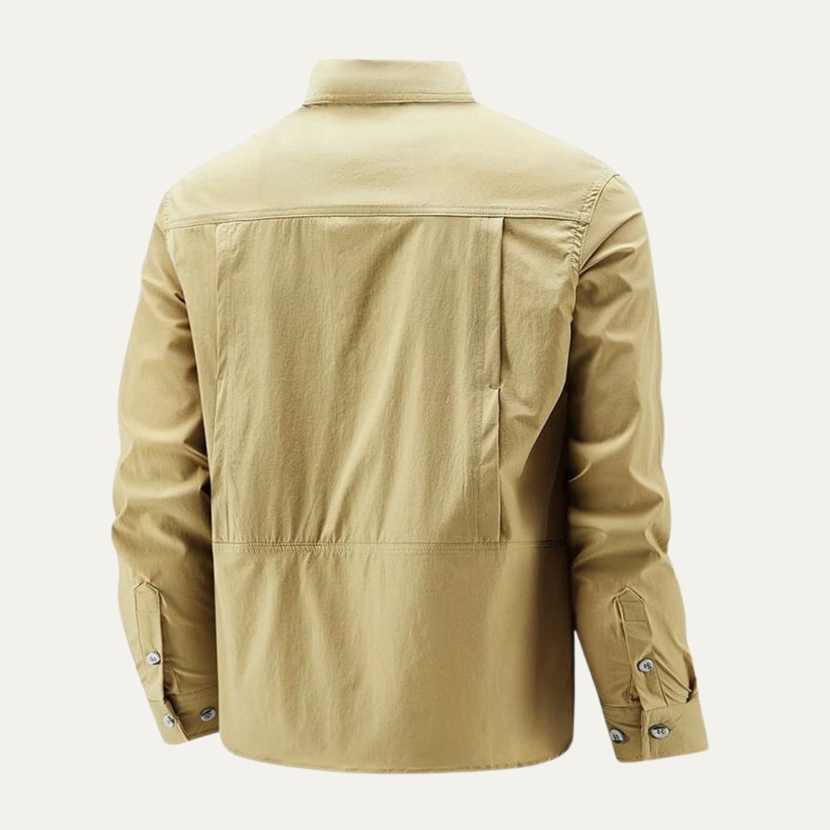 Flint | Men's Lightweight Utility Shirt Jacket Khaki Quick Dry