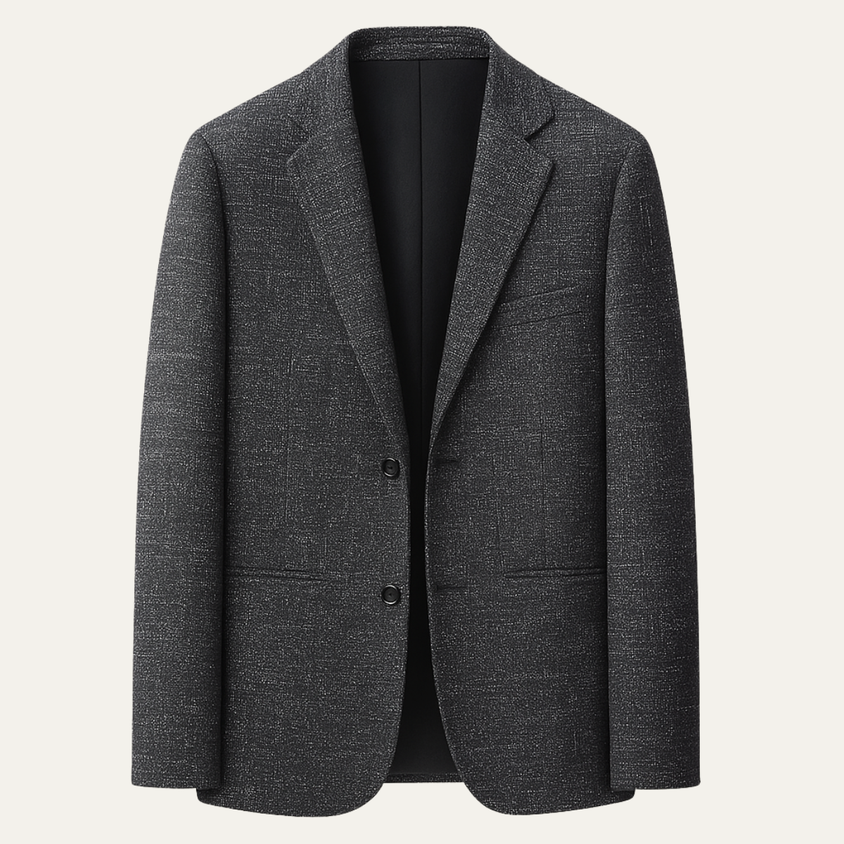 Rhys | Men's Smart Casual Tweed Blazer Charcoal Gray