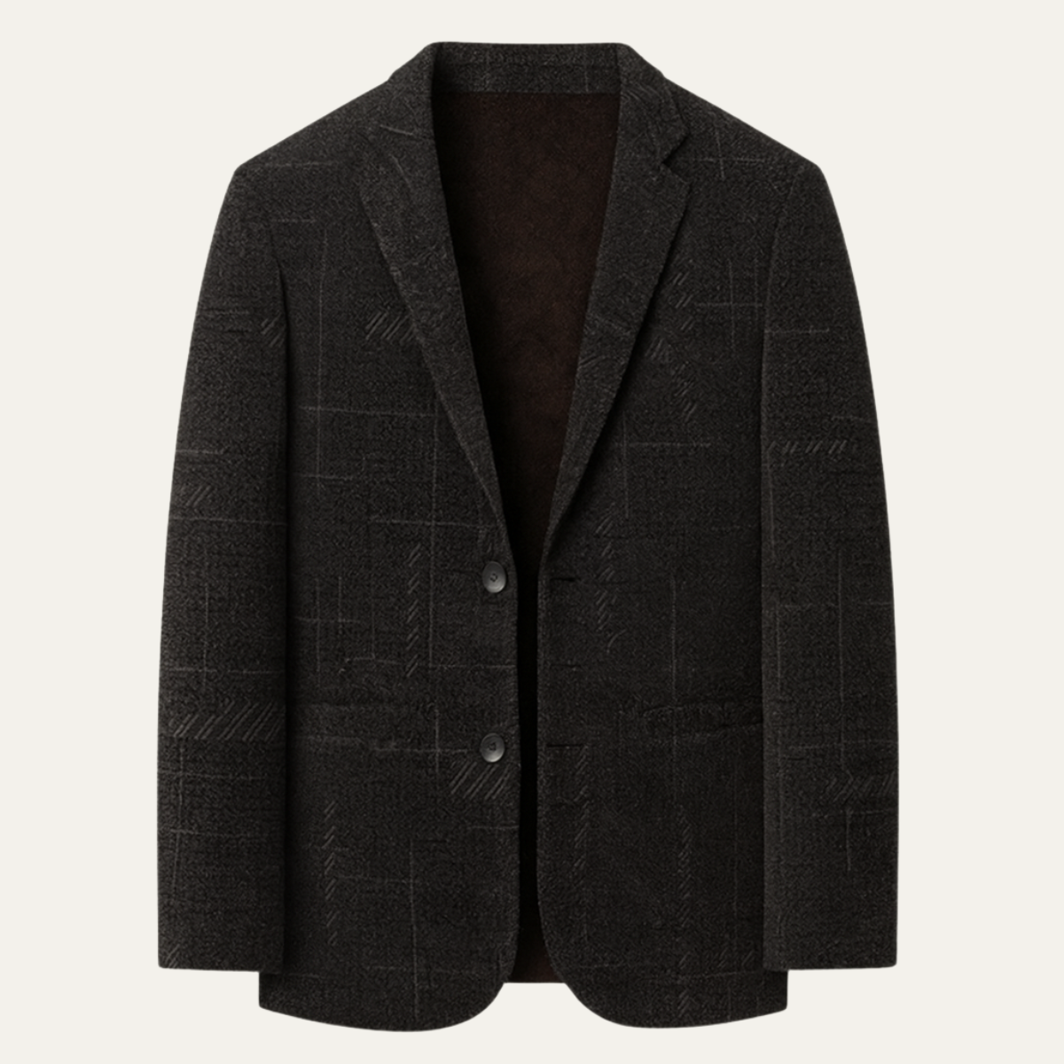 Axel | Men's Casual Blazer Charcoal Checked Button Up