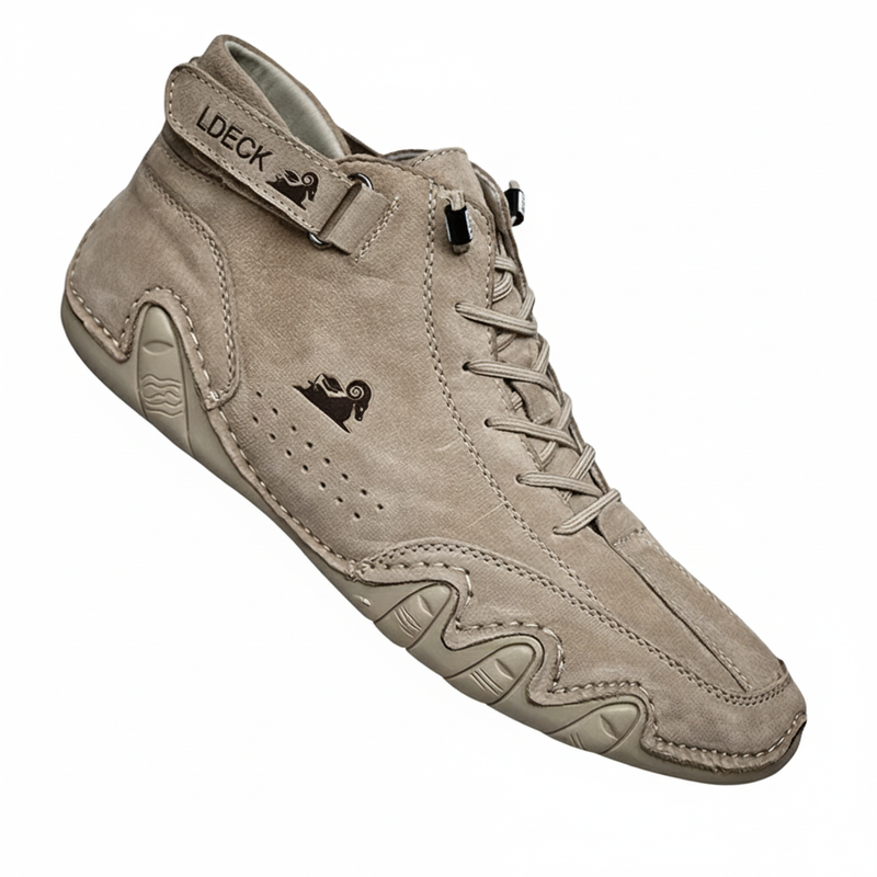 Axel | Men's Casual Lace Up Boot Tan Suede