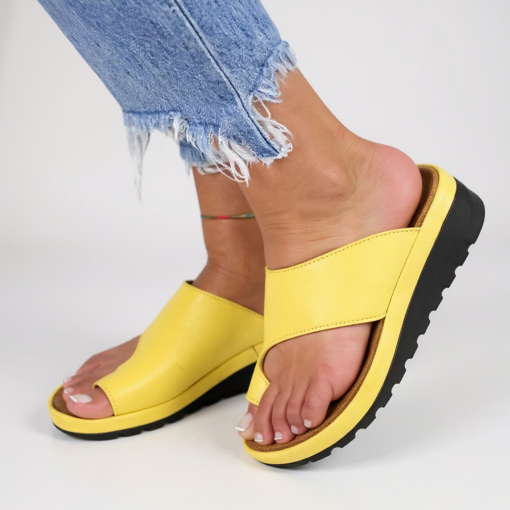Ivy | Women's Platform Slide Sandal Black Comfort Orthopedic
