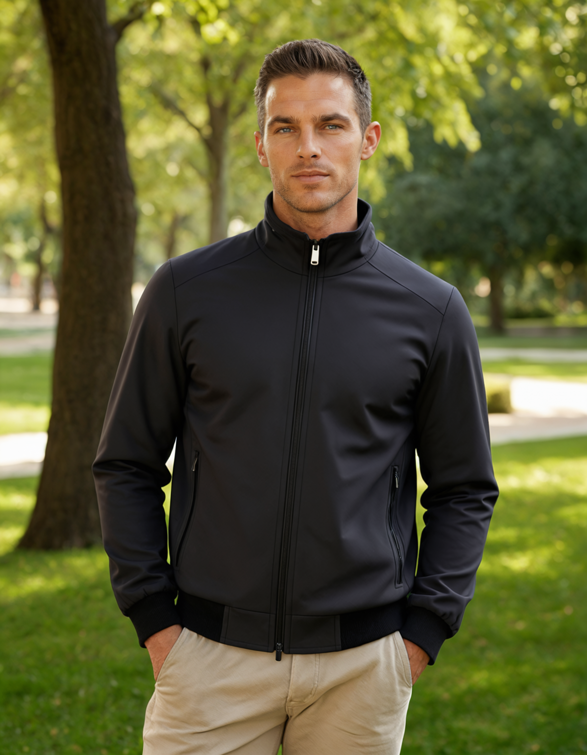 Holt | Men's Fleece Jacket Charcoal Gray Zip Up