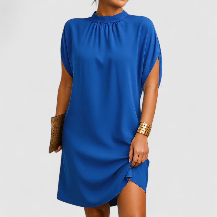 Maeve | Women's Relaxed Shift Dress Pink Short Sleeve