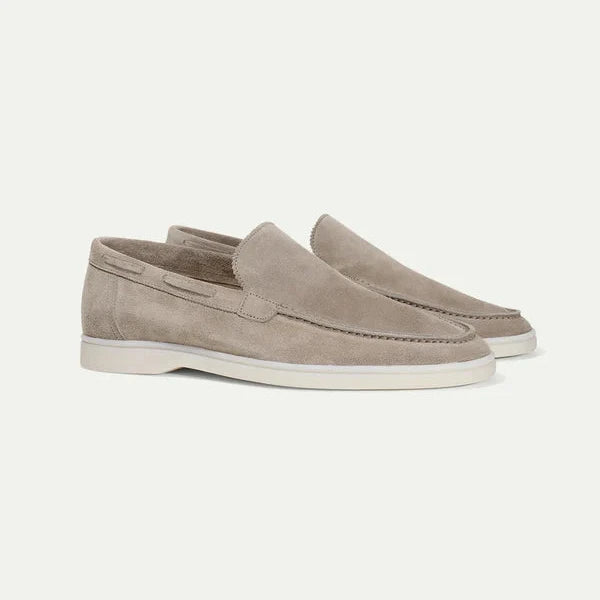 Axel | Men's Suede Loafer Slip On Beige