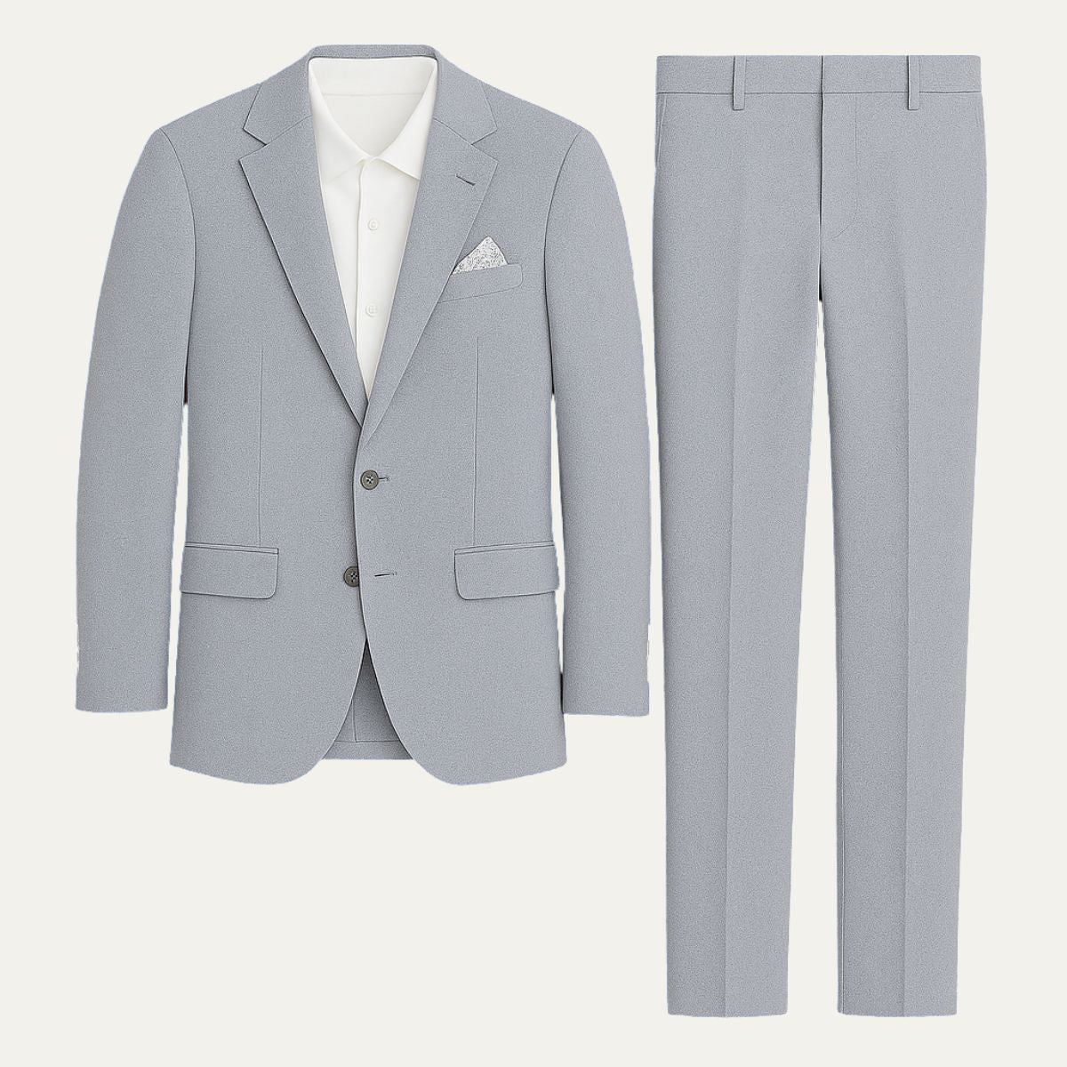 Axel | Men's Gray Suit Two Piece Tailored Pants