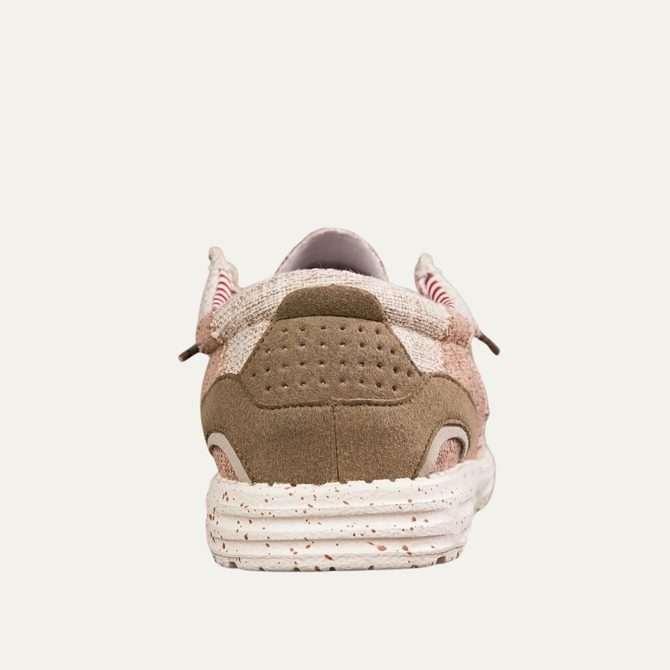 Faye | Women's Canvas Loafer Mule Cream Comfort Slip On
