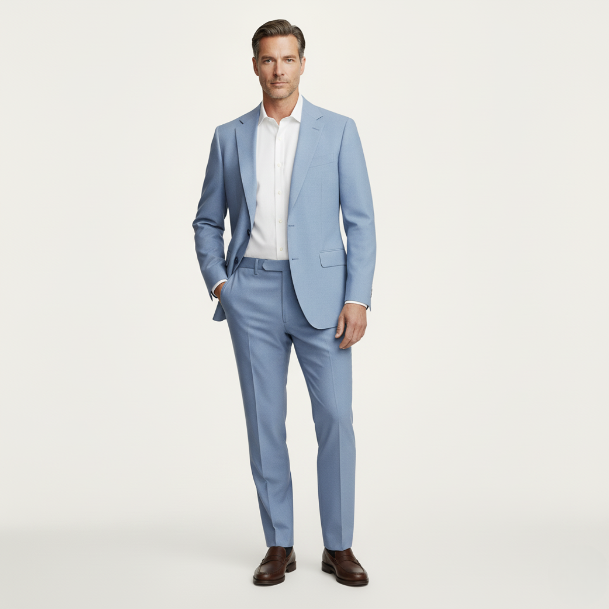Axel | Men's Gray Suit Two Piece Tailored Formal