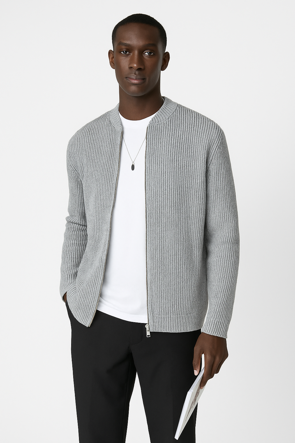 Dama Washington Rupert full-zip ribbed sweater - view 4