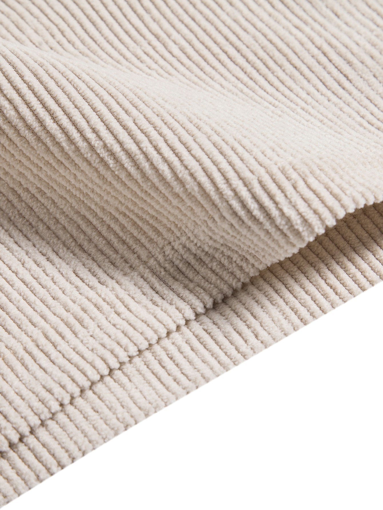 Cole | Men's Lounge Set Cream Ribbed Short Sleeve
