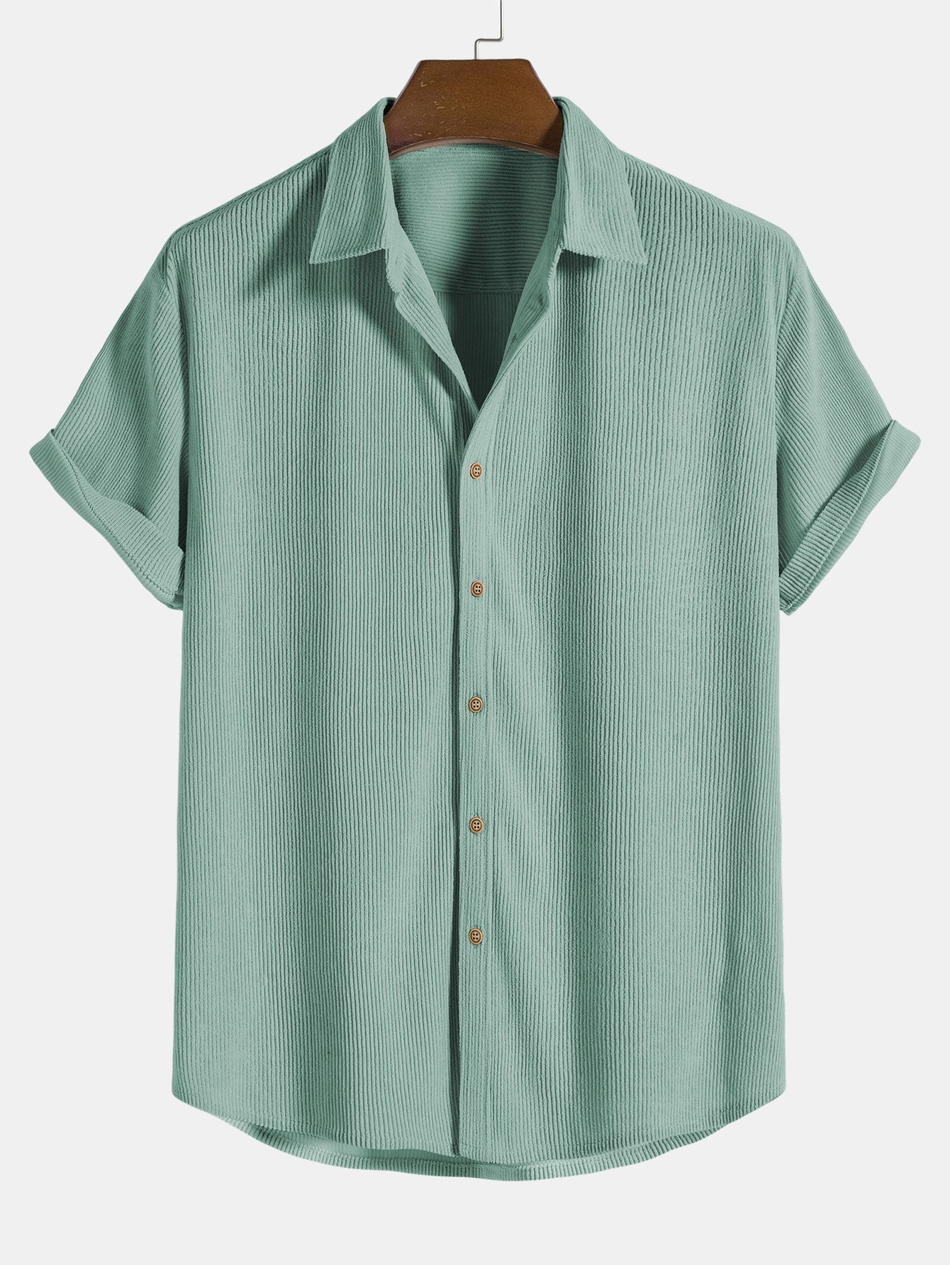 Cole | Men's Lounge Set Cream Ribbed Short Sleeve