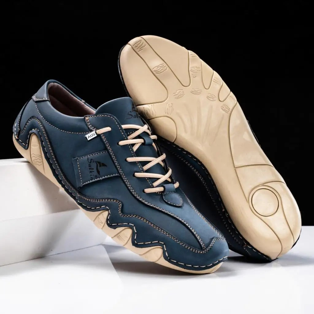 Blake | Men's Casual Lace Up Oxford Shoe Navy Blue