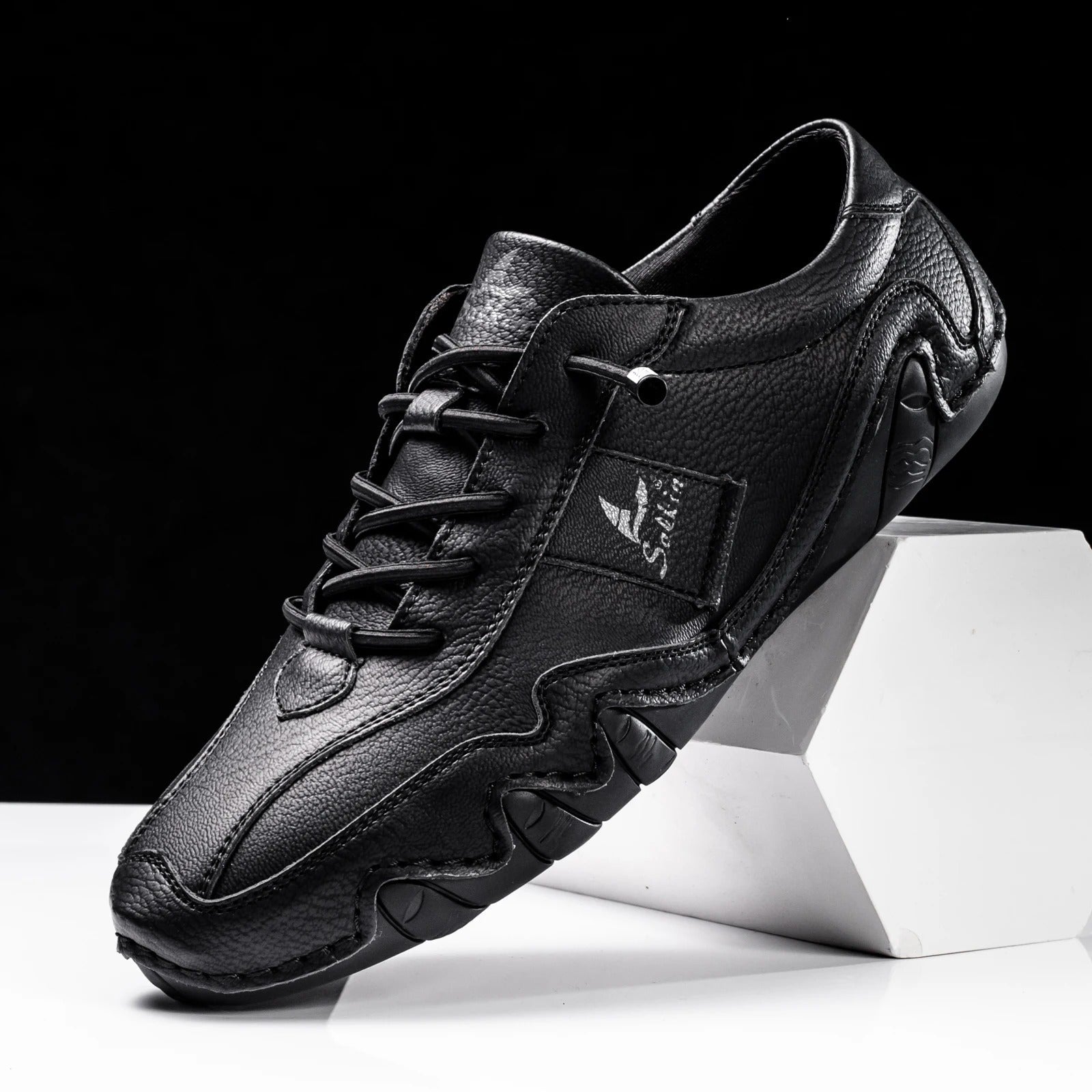 Blake | Men's Casual Lace Up Oxford Shoe Navy Blue