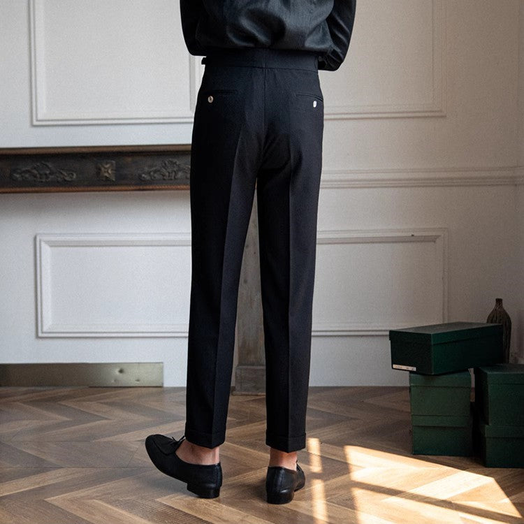 Dash | Men's Pleated Dress Pants Navy