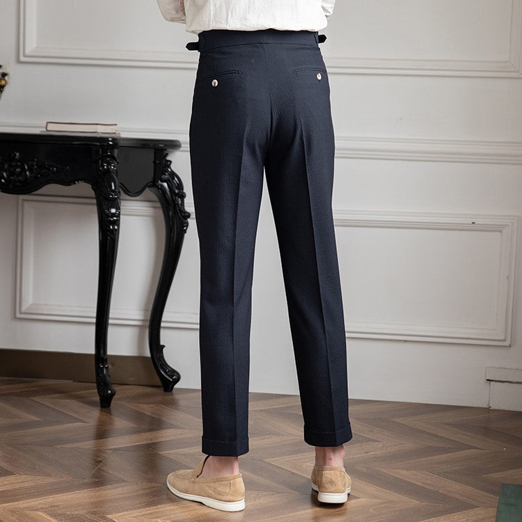Dash | Men's Pleated Dress Pants Navy