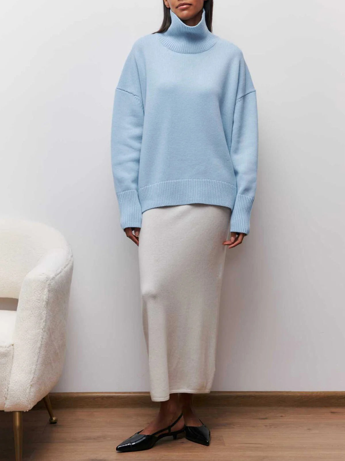 Dama Washington Clarisse women's oversized turtleneck sweater - view 4