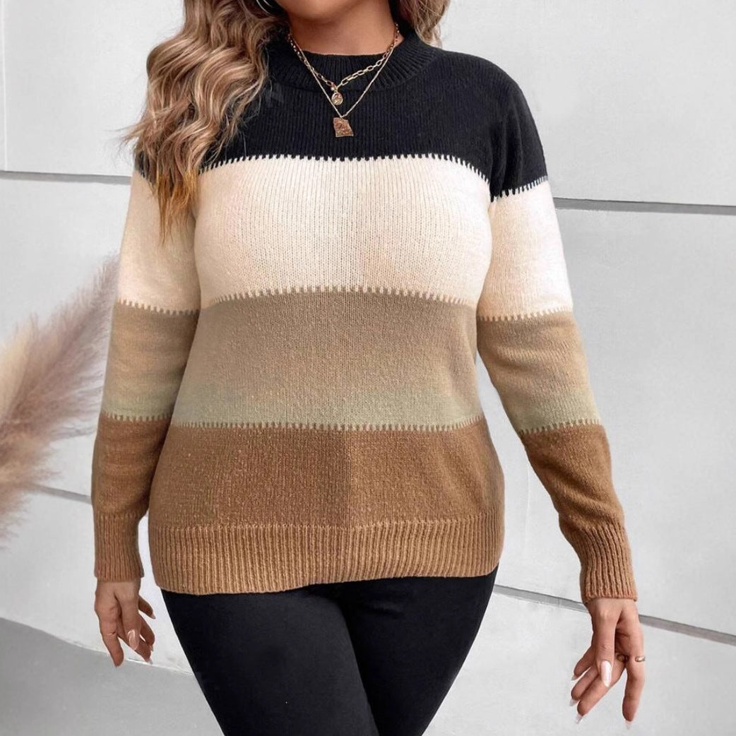 Dama Washington Ivetta women's striped relaxed fit sweater - front view