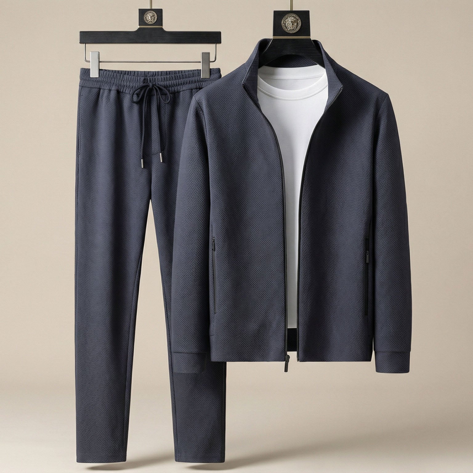 Nash | Men's Sweatsuit Navy Zip Up Jacket And Pants