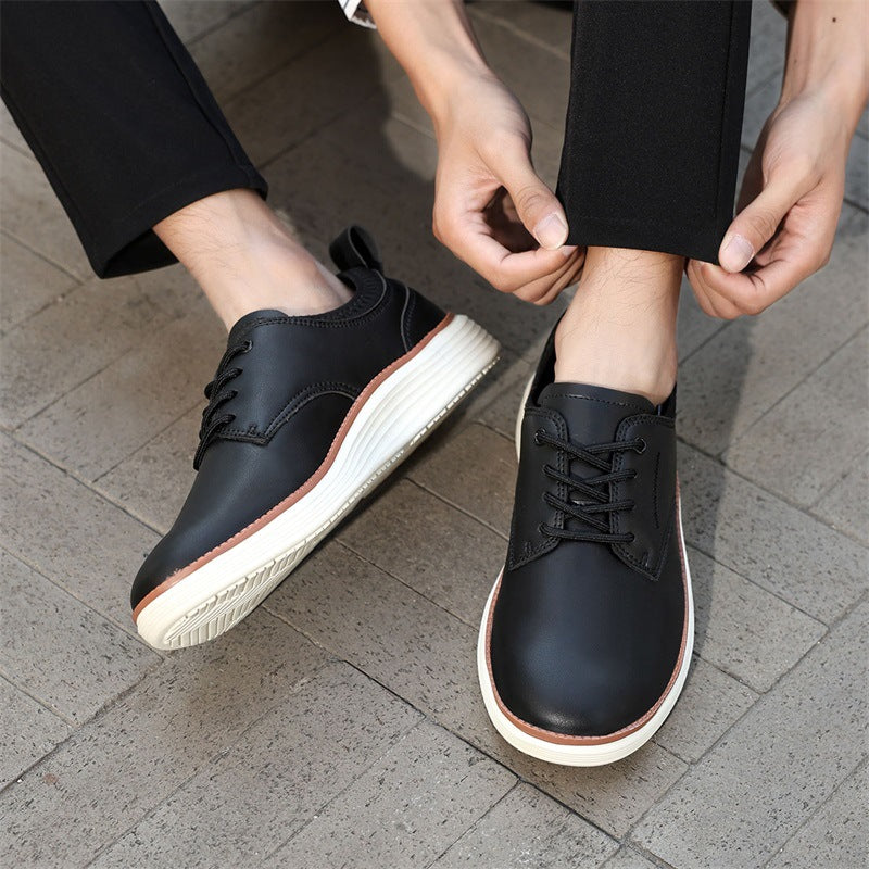 Tate | Men's Casual Lace Up Sneakers Navy White