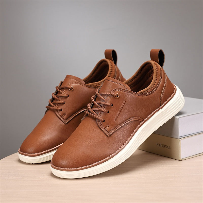 Tate | Men's Casual Lace Up Sneakers Navy White