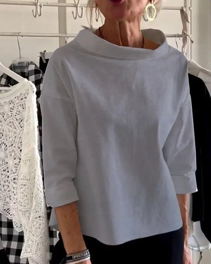 Dama Washington Leocadia women's oversized roll neck top - view 6