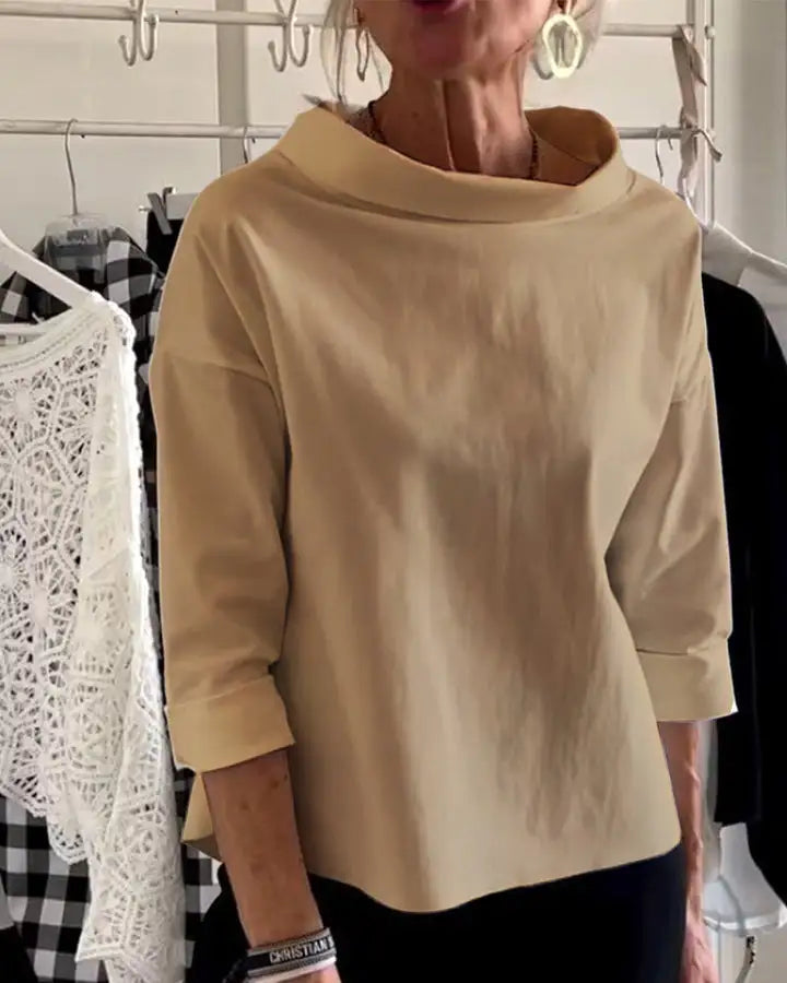 Dama Washington Leocadia women's oversized roll neck top - view 4