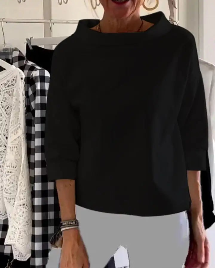 Dama Washington Leocadia women's oversized roll neck top - view 8