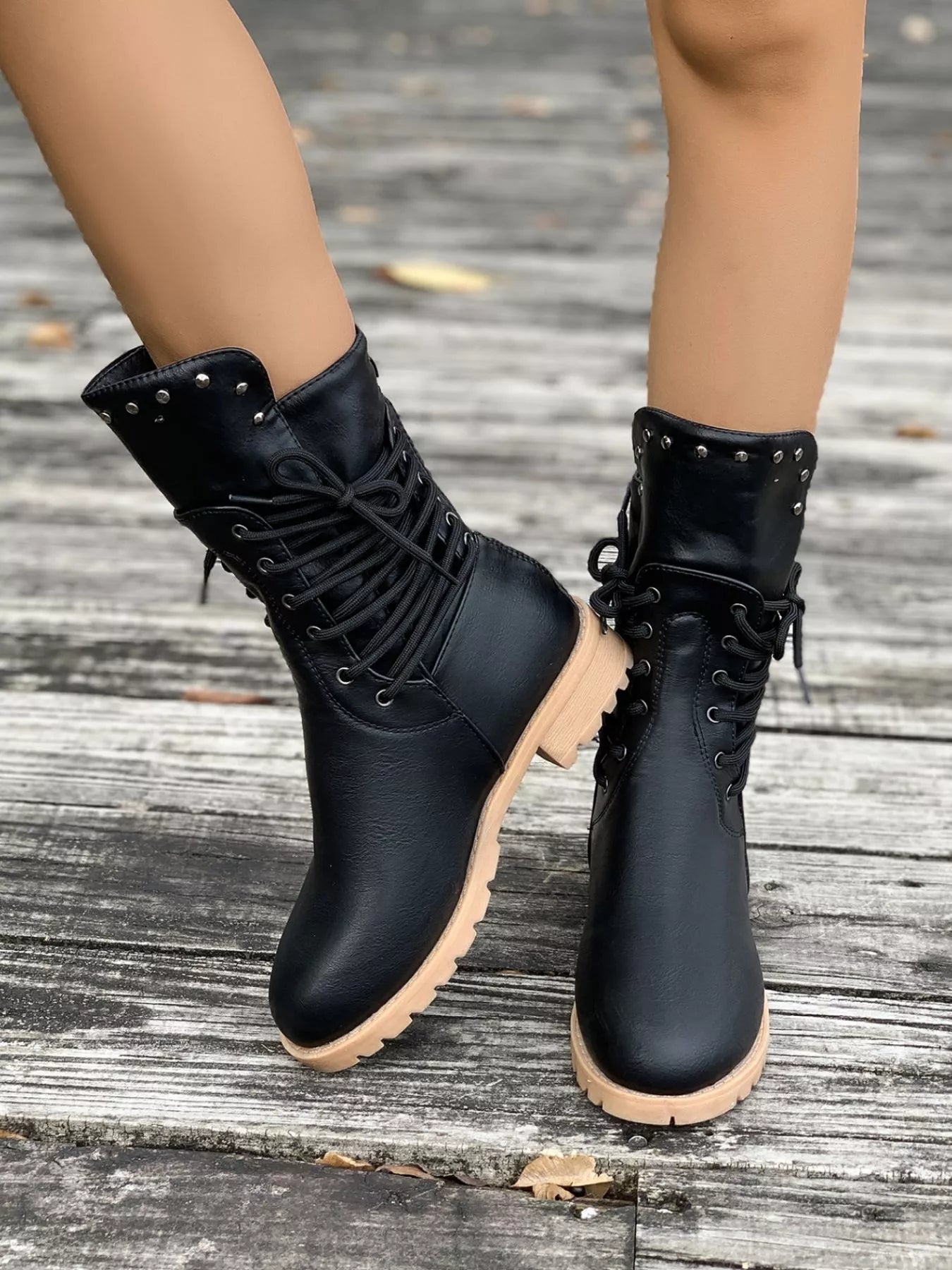Dama Washington Saskia women's lace-up mid-calf boots - view 10