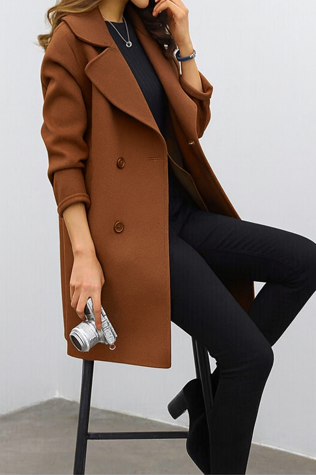Dama Washington Cordelia double breasted coat - view 3