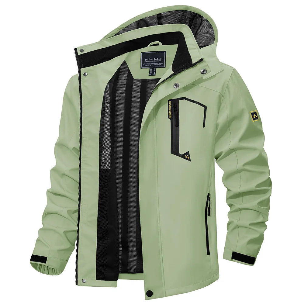 Dama Washington Egon men's hooded outdoor jacket - front view