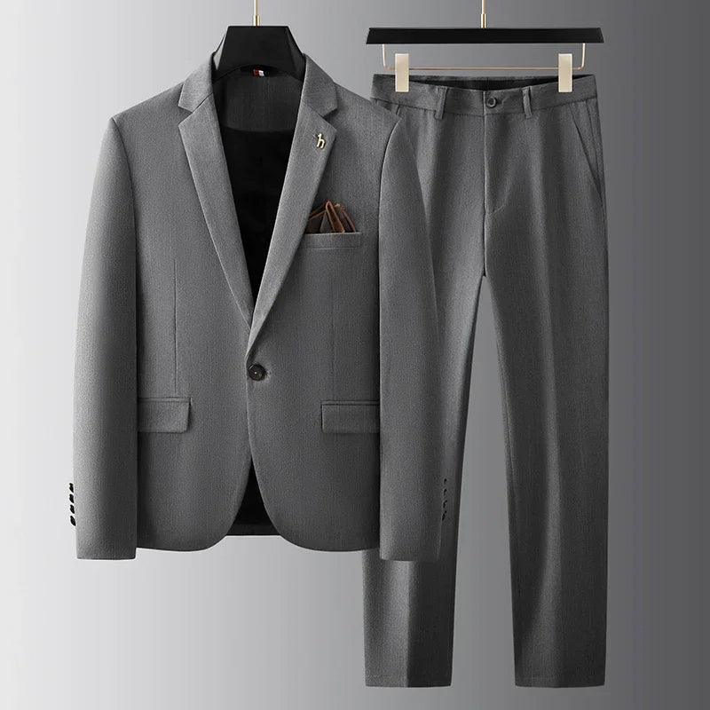 Colt | Men's Gray Suit Slim Fit Tailored Pants